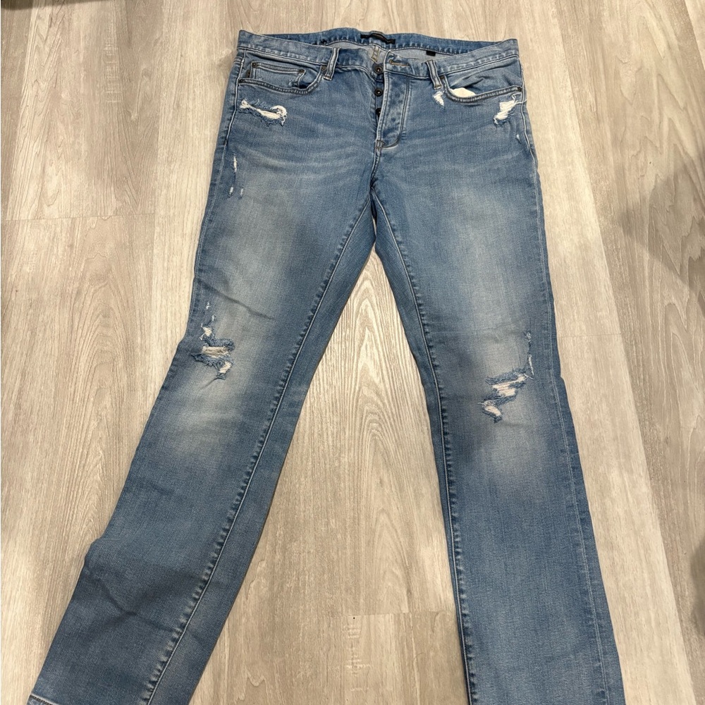 John Varvatos Distressed Blue Jeans wight